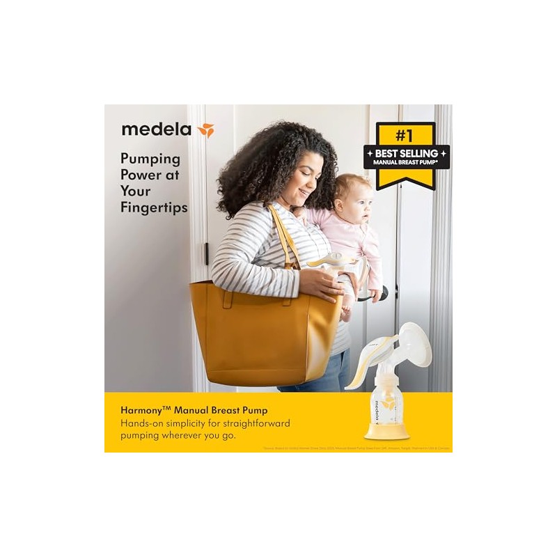 Medela | Extractor de Leche Manual Harmony Flex | Sacaleches