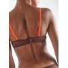 Corps à Corps Underwired Bra, Brown/Neon Orange, Brown neon orange