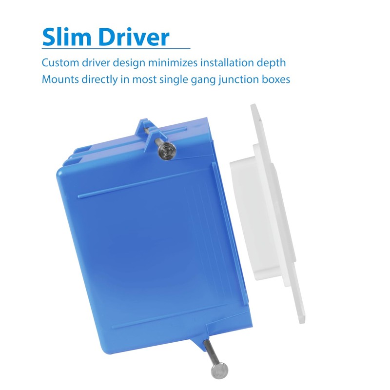 STP2 Louvered White LED Step Light (STP2L120WH)