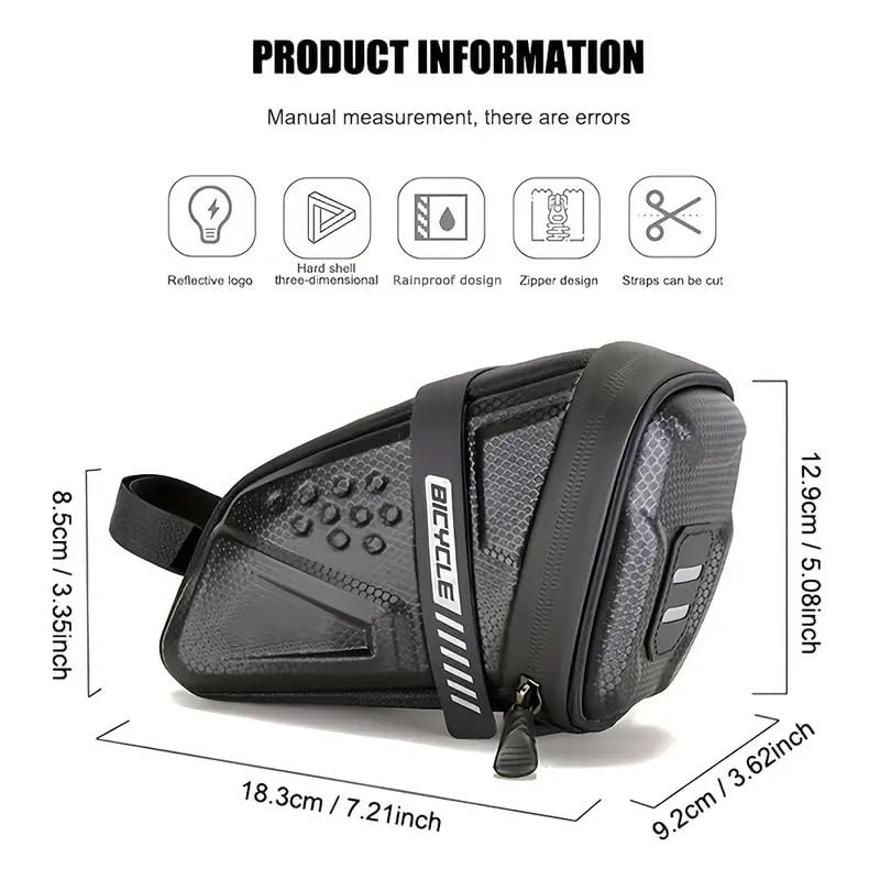 AIMALL Bicycle Tail Bag Saddle Bag for Mountain and Road