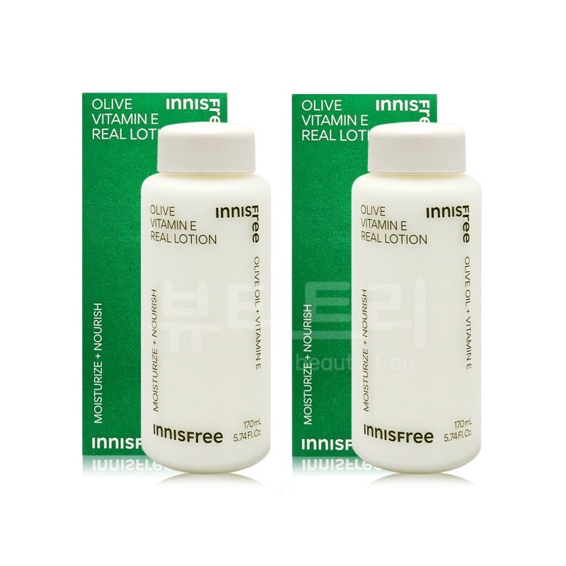 Innisfree Olive Vitamin E Real Lotion 170ml X 2 /