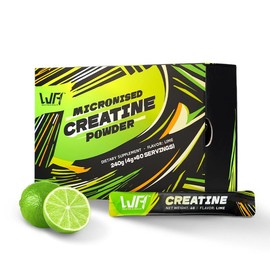 WILD FIELD HEALTH 3-in-1 Creatine Monohydrate Stickpack – 4g Micronized Powder with Zinc & Magnesium, Lime Flavor Fitness Supplement