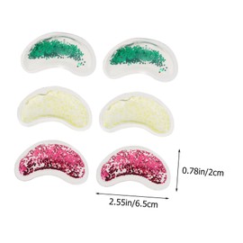 FOMIYES 12 Pcs U-shaped Eye Patch Eye Compress Cold Sequins Gel Eye Pads Cooling Eye Masks Cold Eye Puffy Eyes Treatment Eye Cold Puffy Eye Patches Eye Gel Pads Gel Cooling Eye Patches Pvc