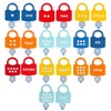 Kids Learning Locks with Keys, 123 Dots Numbers Matching and