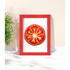 A4 Black Solid Wood Frame, A4 Picture Frame, A4 Photo Frames, A4 Poster Frame with Acrylic Glass, 21cm x 29.7cm Certificate Frame for Table Top and Wall Mounting, Black (Red)