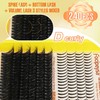 Focipeysa Lash Clusters with Spikes Kit Wispy Eyelash Extensions Kit