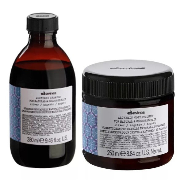Davines Kit Alchemic Silver Davines Shampoo Y Acondicionador