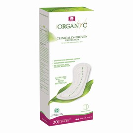 Organyc Panty Liners - Light Extra Long, 20 Pads