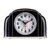 Crosley Vintage Art Deco Analog Alarm Clock, Traditional Ticking, Automatic