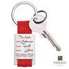PAKADI Keyring with Engraving "Du bist...Mein Zuhause Mein Halt Mein