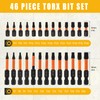 46 PCS Screwdriver Bit Sets, 26 Pcs Torx Bit Set