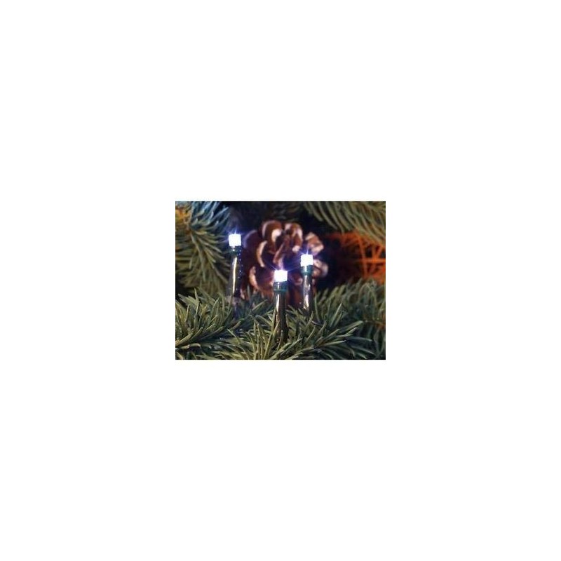 LED Mini-Lichterkette 35er warmweiß / grün ein Strang innen 09267