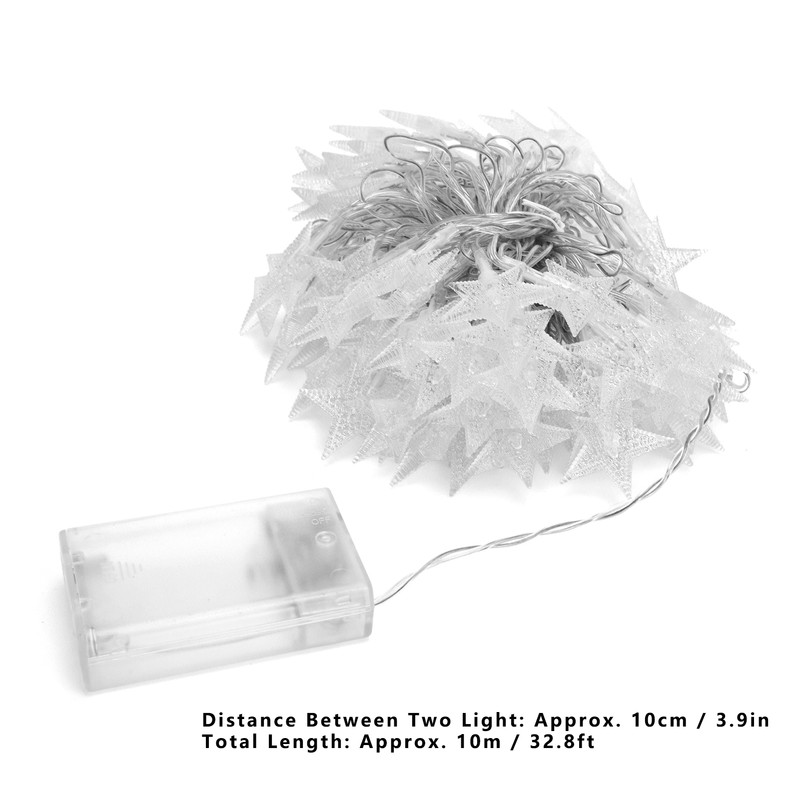100LED Star String Light Battery Powered 2 Light Mode 32.8ft