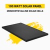 Spartan Power 100 Watt Solar Panel 9 Bus Bar Black