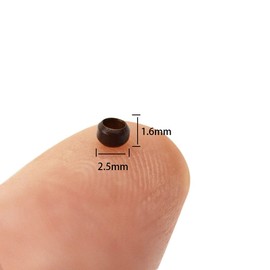 Nano Rings 2.5 mm Hair Extensions Ring Micro Ring for Extensions Brown Pack of 200