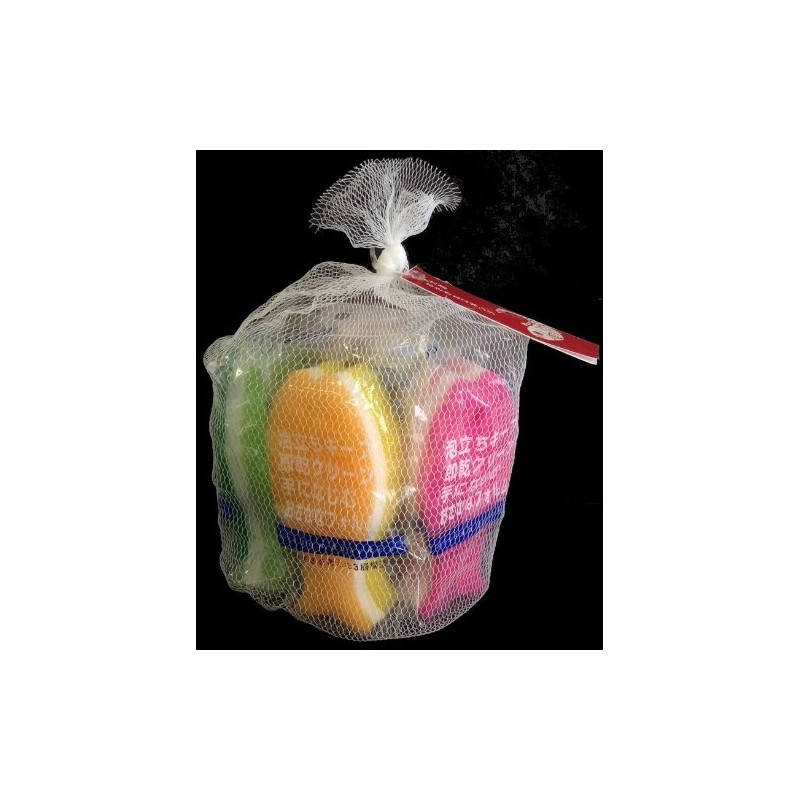 Marna (marna) Fish Sponge (5-Color Set) P167