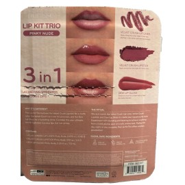 Purlisse Lip Kit Trio  Pinky Nude  - open box