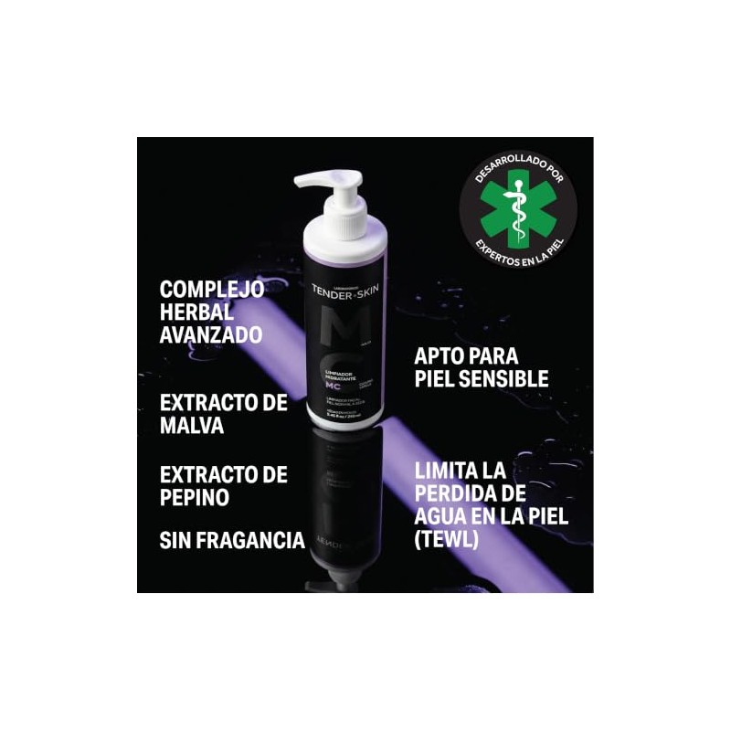 Tenderskin Gel Limpiador Facial Ultra-Suave Piel Normal A Seca, 250