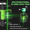 Unbranded 4D 360° 16 Lines Green Laser Level Auto Self