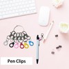 SPANSEE 6 PCS Pen Clips, Pen Holder Badge Reel Clips,