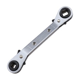 Create idea Square Ratchet Wrench 4-in-1 Switchable Wrench HVAC Maintenance Bend Wrench for Heating Air Conditioning Refrigerators Freezers Installation