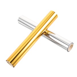 Zerodeko 2rolls Toner Reactive Foil Heat Transfer Foil Paper for Crafts Gold Laminator