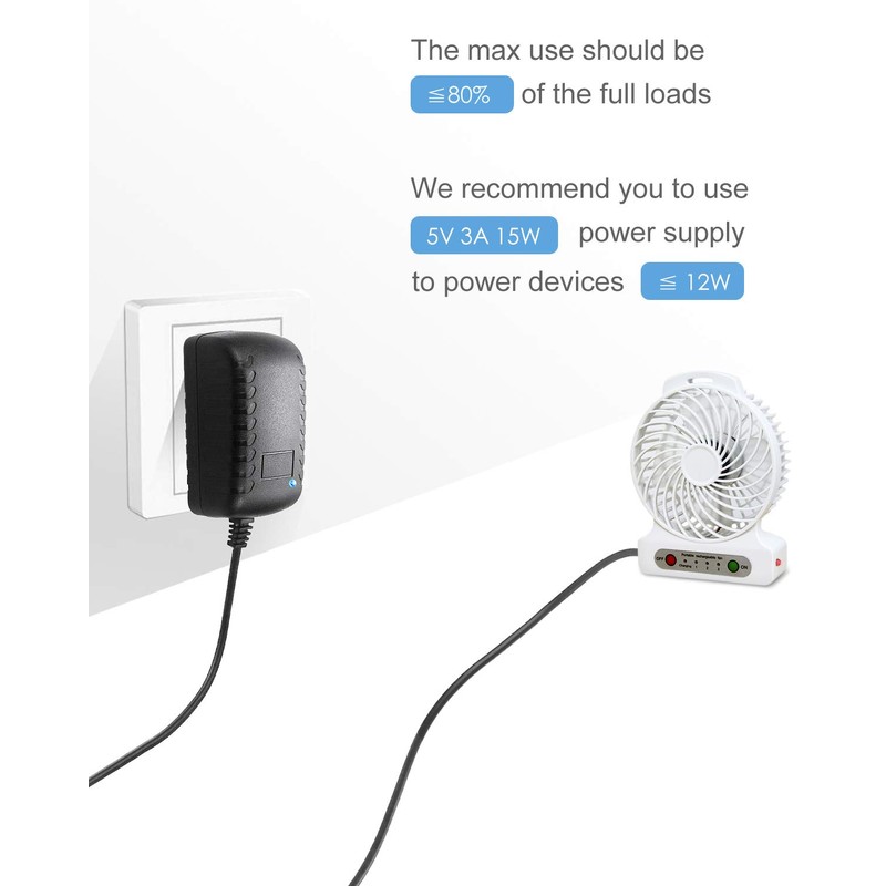 ALITOVE 5V 3A 15W AC 100V~240V to DC Power Supply