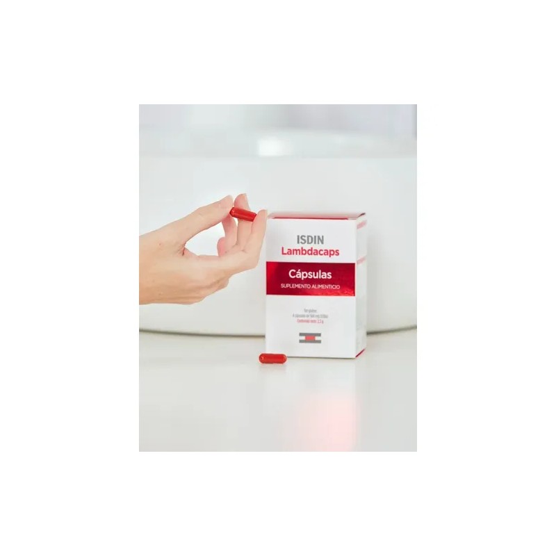 Isdin Lambdacaps Suplemento Alimenticio 30 Cápsulas Sabor Sin sabor