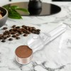 Cuchara Medidora Dosificadora Café Proteína Embudo Nivelador Transparente