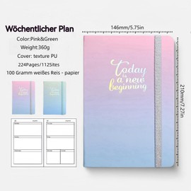 A5 Diary 2024-2025 Hard Cover, School Planner, Appointment Planner, Business Planner, Project Planner, Family Planner (Blue)