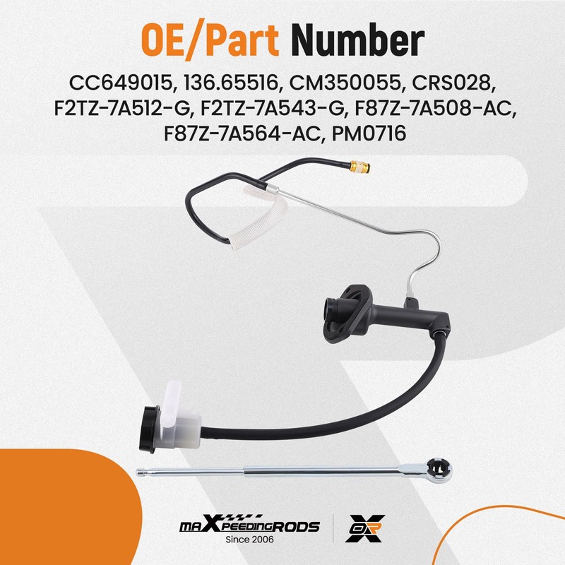 maXpeedingrods Clutch Master & Slave Cylinder Line Assembly Kit for