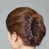 EZ PEACH Rhinestone Hair Comb DE Yaii Winding Rakuchin Kantan