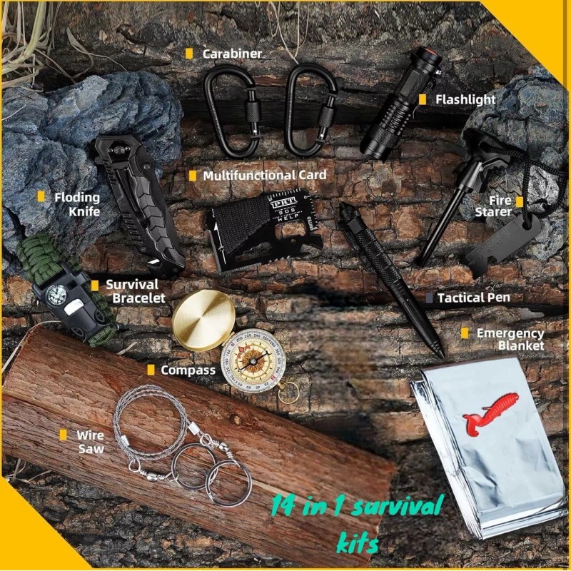 Survival Kit 14-in-1 Survival Kit Gifts