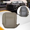 NLQR Front Driver Side Bottom Replacement Seat Cover Tan Microfiber