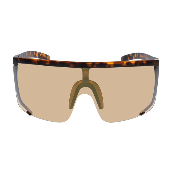 Flawless Unisex Oversized Super Shield Mirrored Lens Sunglasses Retro Flat