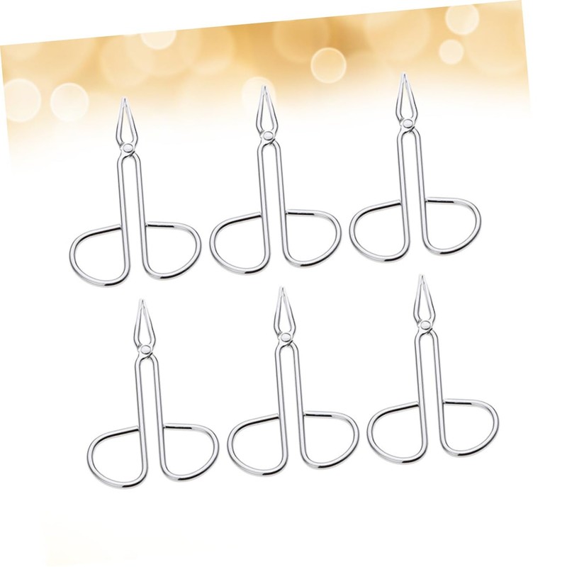 Baluue 3 Sets 6pcs Stainless Steel Eyebrow Tweezers Precision Eyebrow