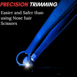 [Made in Korea] Hand-made Nose hair trimmer - Nasal Clippers, eyebrow scissors, Nose hair trimmer for men & women, Nose hair Clippers, 304 Surgical-Grade Stainless Steel, Nose hair Scissors (Gold)