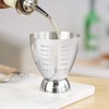 True Vista Stainless Steel Double Jigger for Bartending, Cocktail Measuring