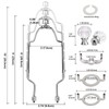 WEAVERBIRD 8 9 10 inch Adjustable Lamp Shade Harp Holder