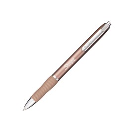 Sharpie S-Gel Pens | Medium Point 0.7mm | Black Ink | Metal Barrel Gel Pens | Rose Gold | Pack of 4