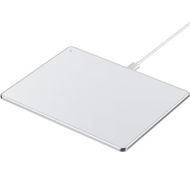 Wired Trackpad for Windows 10/11，High-Precision Multi-Touch Portable Trackpad Mouse with Multi-Gesture，Ultra Slim Aluminum USB Wired Touchpad Mouse, Compatible with PC Laptop Computer (White)