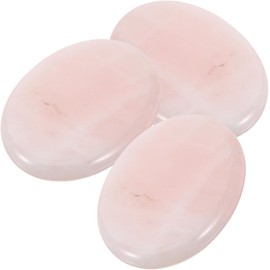 Paleta de pestañas de jade para extensiones, soporte para pestañas postizas, 3 piezas, 3x4 cm, color rosa, aplicación profesional para lashistas