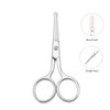 LIVINGO Premium Manicure Rounded Tip Scissors Multi-Purpose Stainless Steel Cuticle