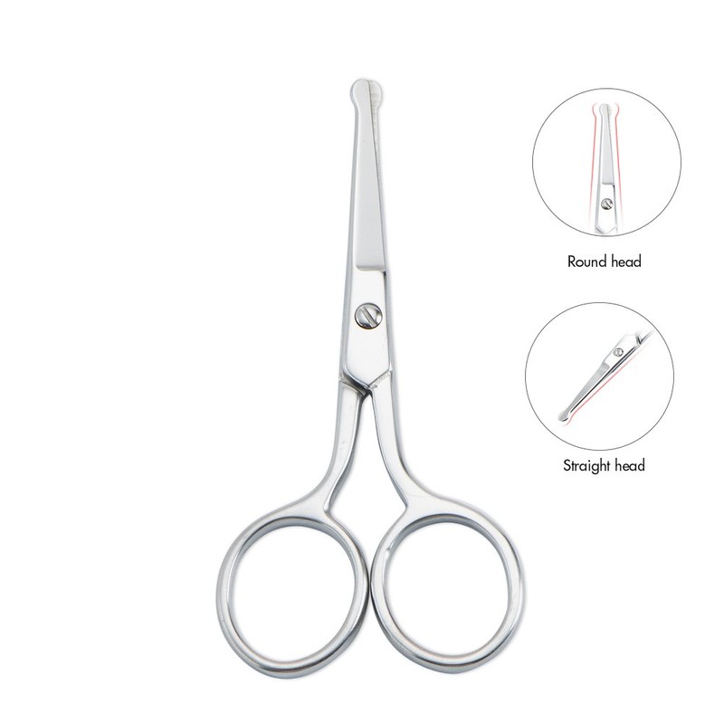 LIVINGO Premium Manicure Rounded Tip Scissors Multi-Purpose Stainless Steel Cuticle