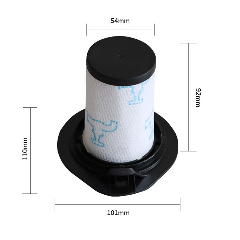 2Pcs Robot Vacuum Cleaner Replacement Filter for Rowenta ZR009002 RH9252