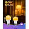 JandCase Amber Light Bulbs for Healthy Sleep, 3W Warm Light