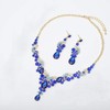 Elegant Crystal Necklace Earrings Bridal Wedding Party Costume Jewelry Sets