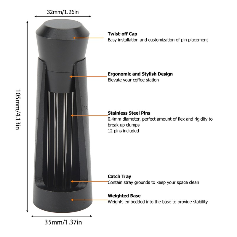 Coffee Powder Stirring Tool Stainless Steel Needle Distribution Tool Coffee