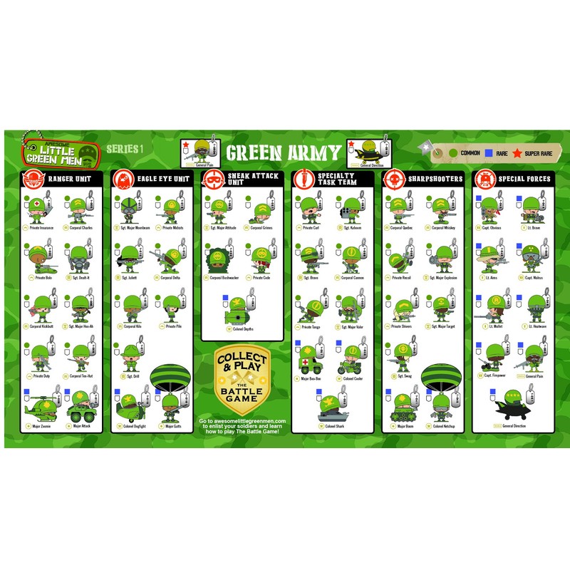 Little Green Men 8 Battle Pack Series 1 Style 4