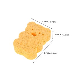 Gatuida 8Pcs Cute Animal Shape Bath Sponge Set Soft Wood Pulp Shower Scrubber for Gentle Cleaning for Bathing Daily Use Comfortable Design